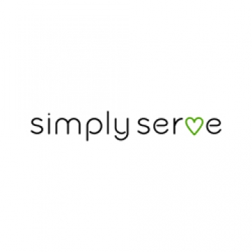 Simple Serve typographic logo design for Carlos O'Kelly's