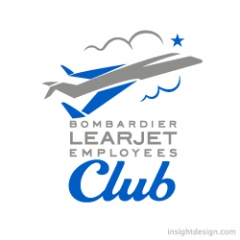 Bombardier Learjet logo design